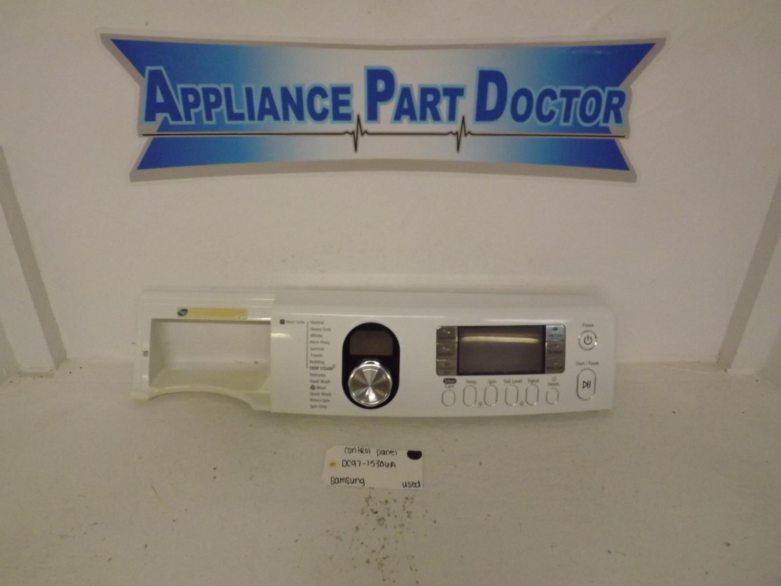 Samsung Washer DC97-15306A Control Panel Used Samsung Washer DC97-15306A Control Panel Used